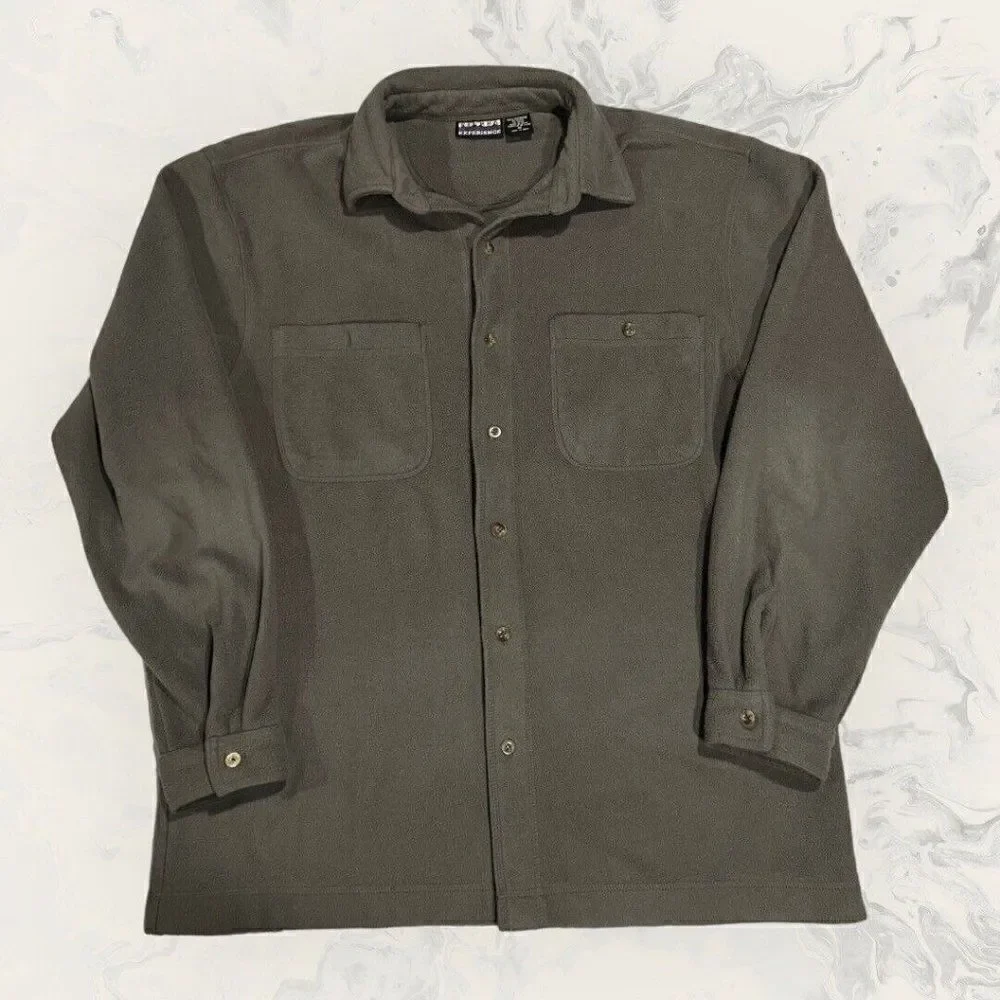 Sierra Experience Green Long Sleeve Button Up Jacket Men’s Size Medium